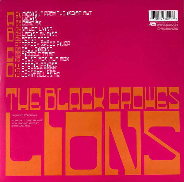 The Black Crowes - Lions *PINK* | Mint (M) Mint (M)