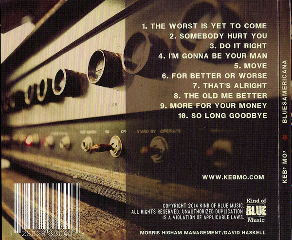 Keb' Mo' - Bluesamericana (CD) | Excellent+ (EX+) Excellent (EX)