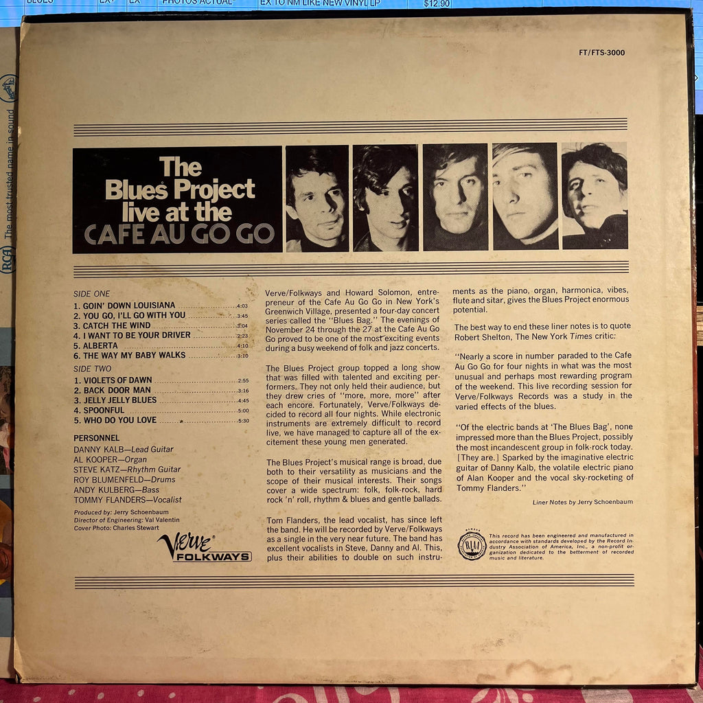 The Blues Project - Live At The Cafe Au Go Go *STEREO* | Excellent (EX) Excellent (EX)