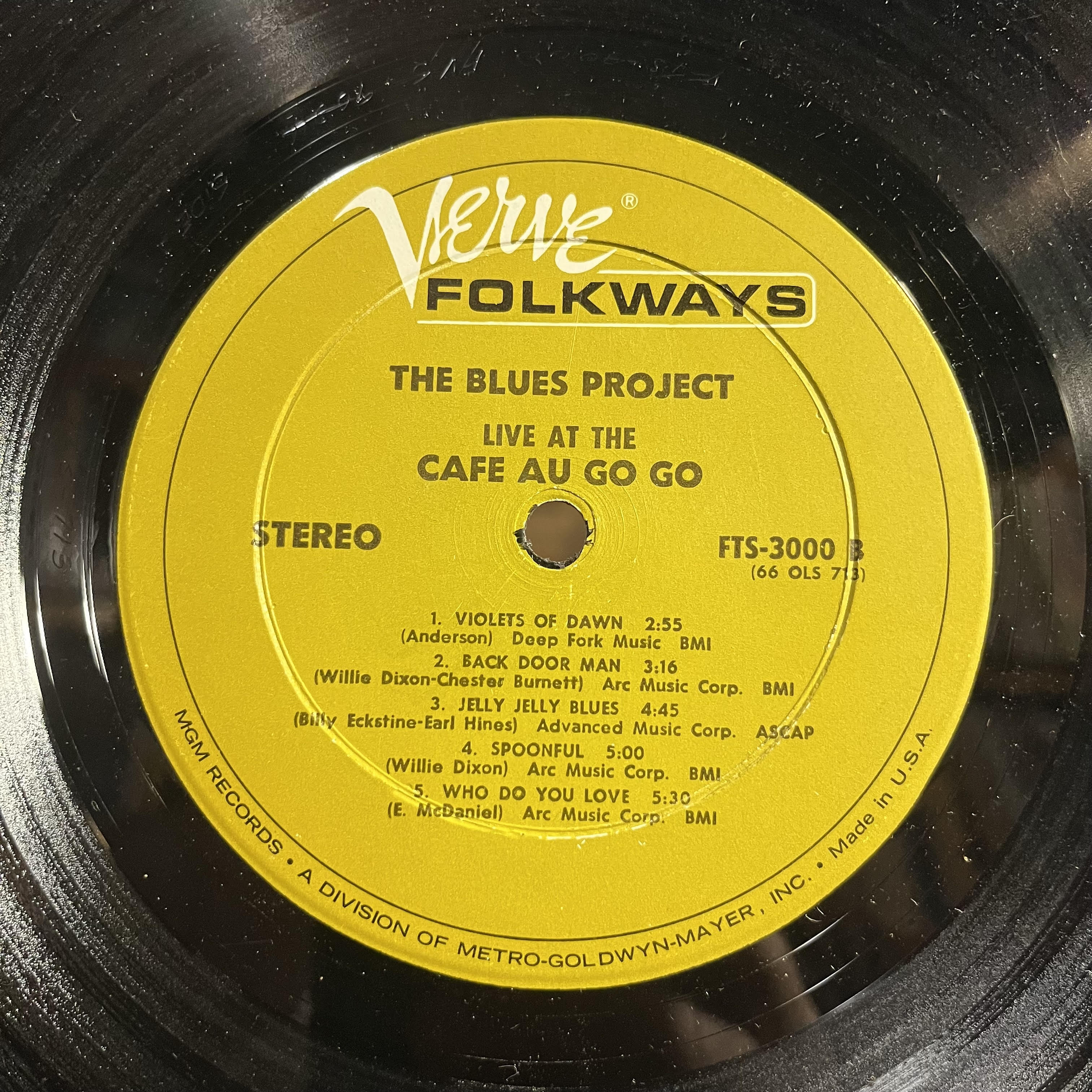 The Blues Project - Live At The Cafe Au Go Go *STEREO* | Excellent (EX) Excellent (EX)