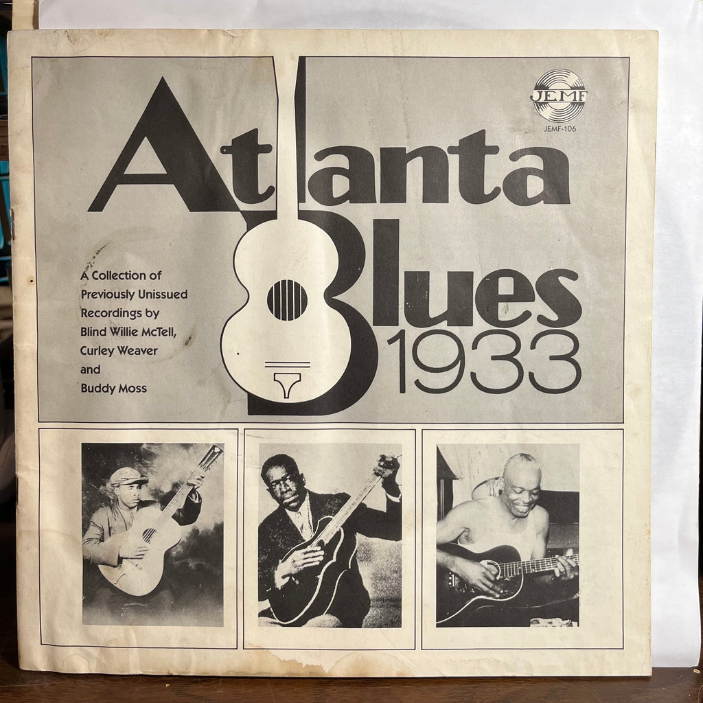 Blind Willie McTell - Atlanta Blues 1933 (VINYL) | Excellent (EX) Very Good Plus (VG+)