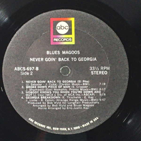 Blues Magoos - Never Goin' Back To Georgia | Very Good Plus (VG+) Very Good Plus (VG+)