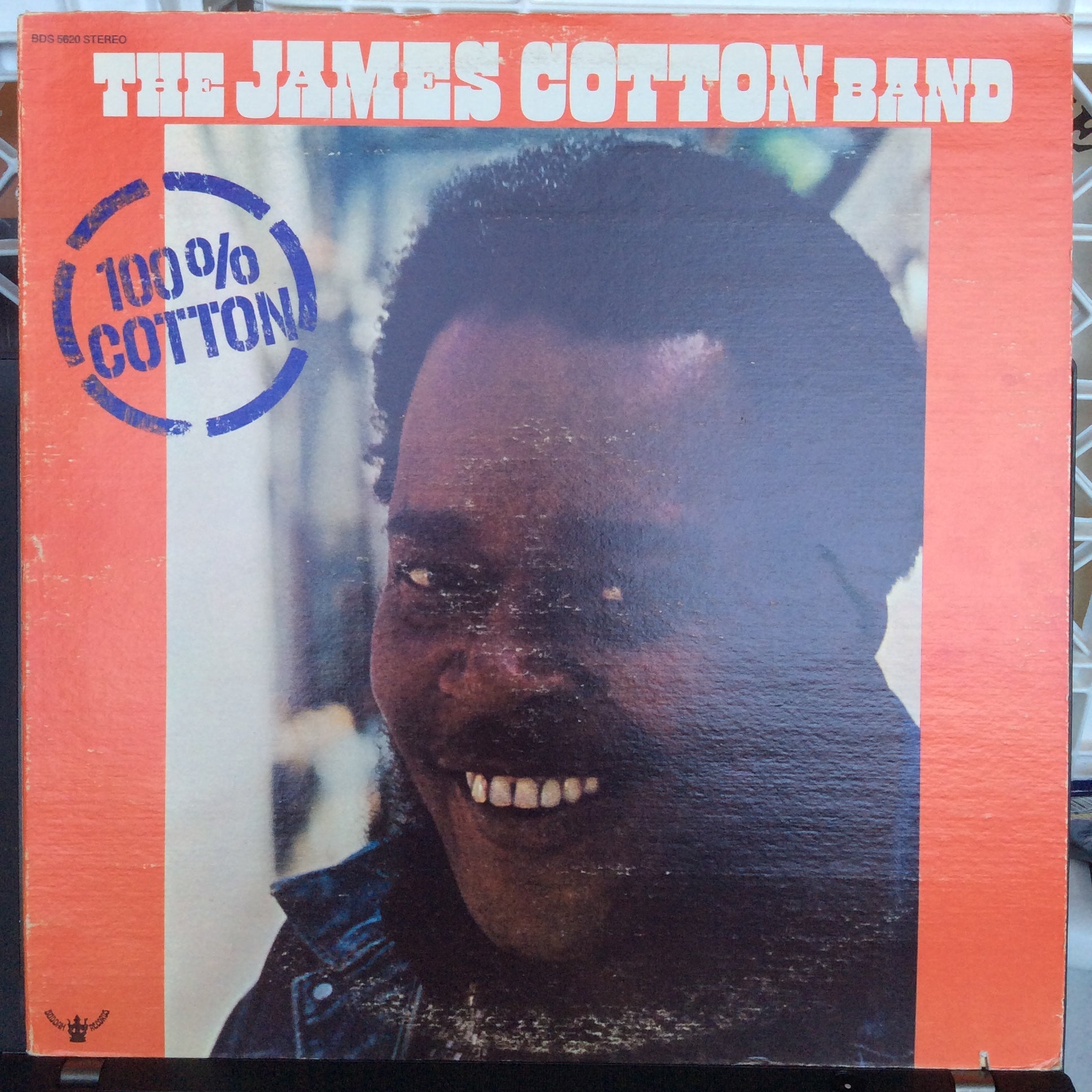 The James Cotton Band - 100% Cotton (VINYL) | Near Mint- (NM-) Very Good Plus (VG+)