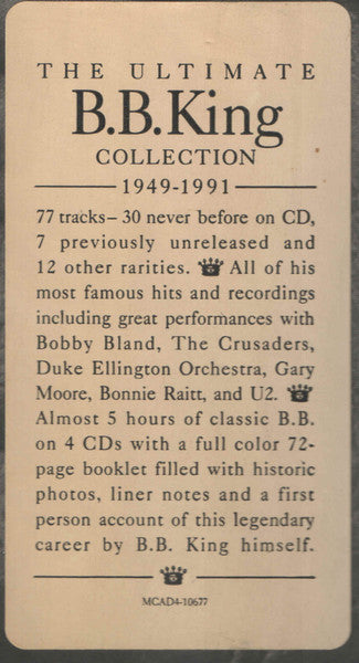 B.B. King - King Of The Blues (4xCD BOX) | Near Mint (NM) Excellent+ (EX+)