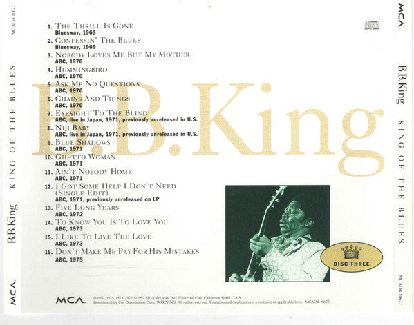 B.B. King - King Of The Blues (4xCD BOX) | Near Mint (NM) Excellent+ (EX+)