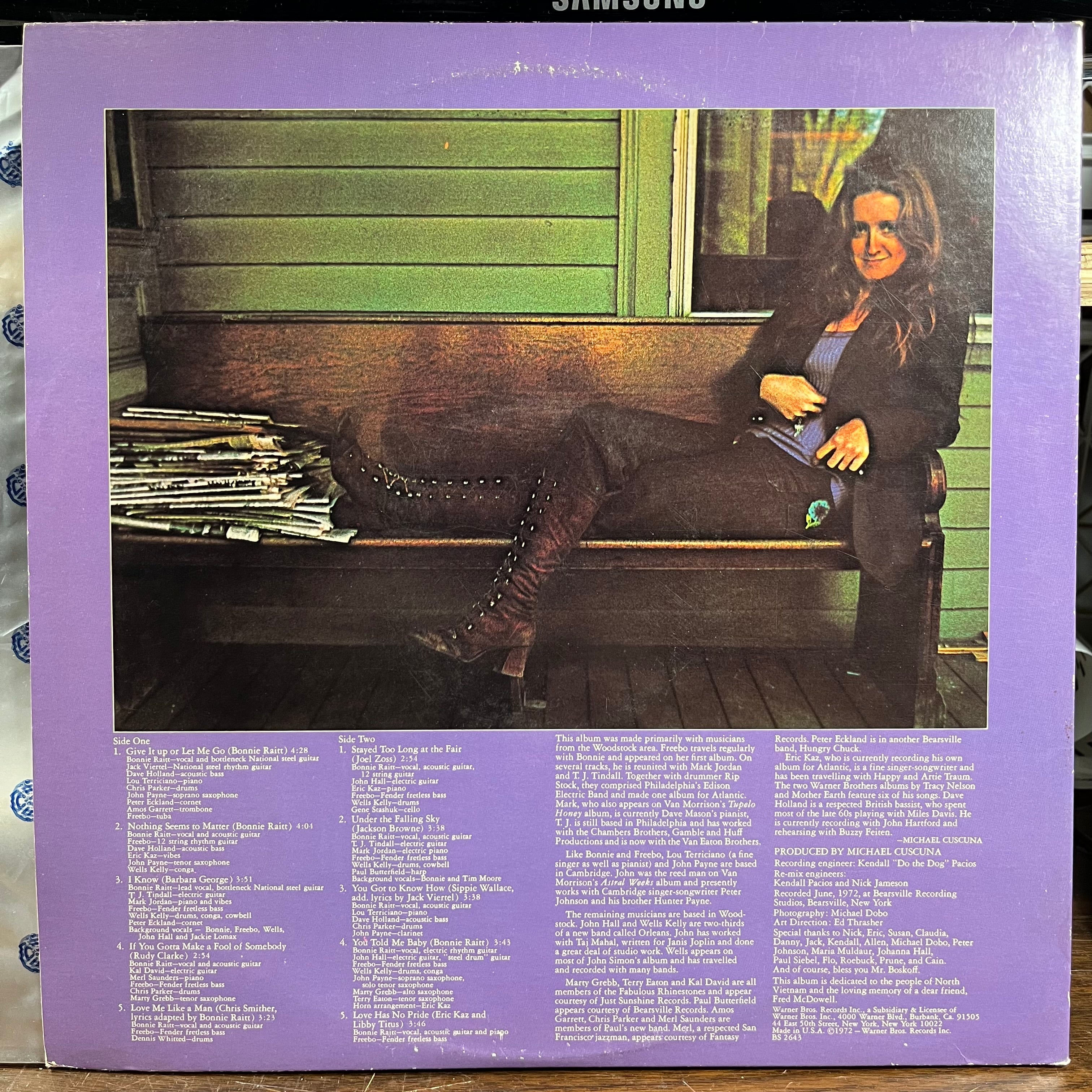 Bonnie Raitt - Give It Up (VINYL) | Near Mint (NM) Excellent (EX)