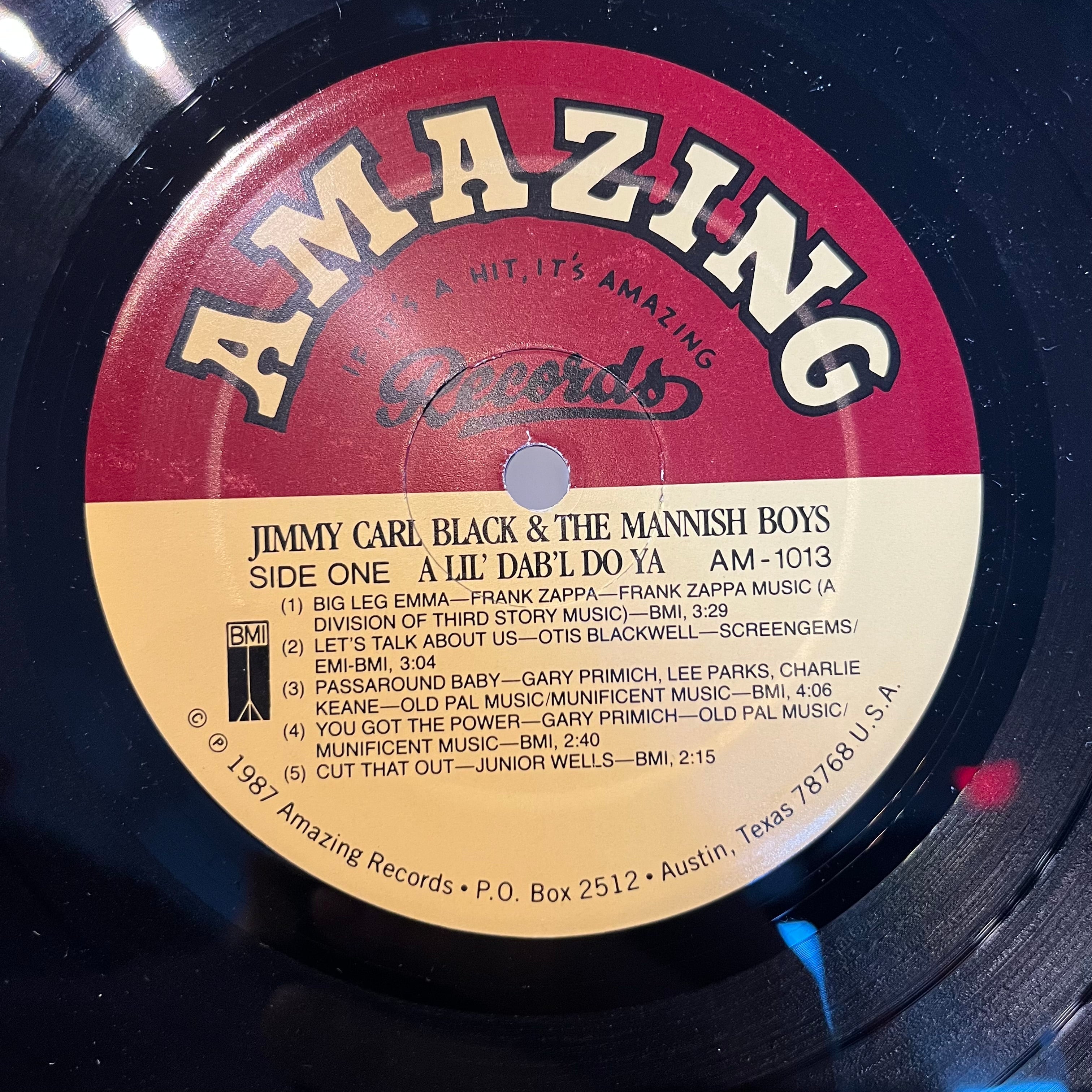Jimmy Carl Black - A Lil' Dab'l Do Ya | Near Mint (NM) Excellent (EX)