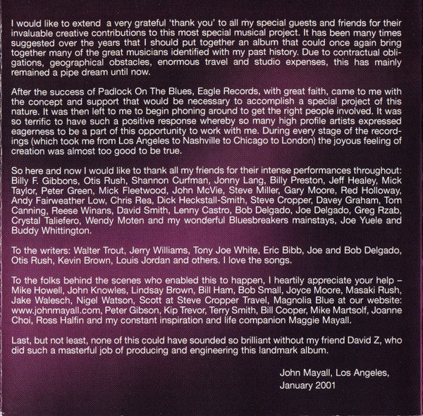 John Mayall & Friends - Along For The Ride SACD | Near Mint (NM) Near Mint (NM)