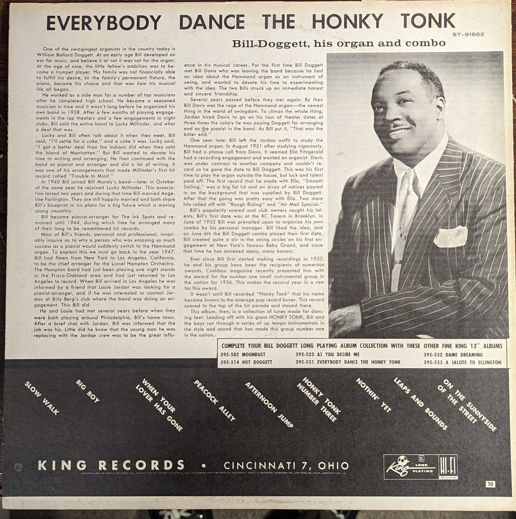 Bill Doggett - Everybody Dance The Honky Tonk *CLUB* | Near Mint (NM) Near Mint (NM)