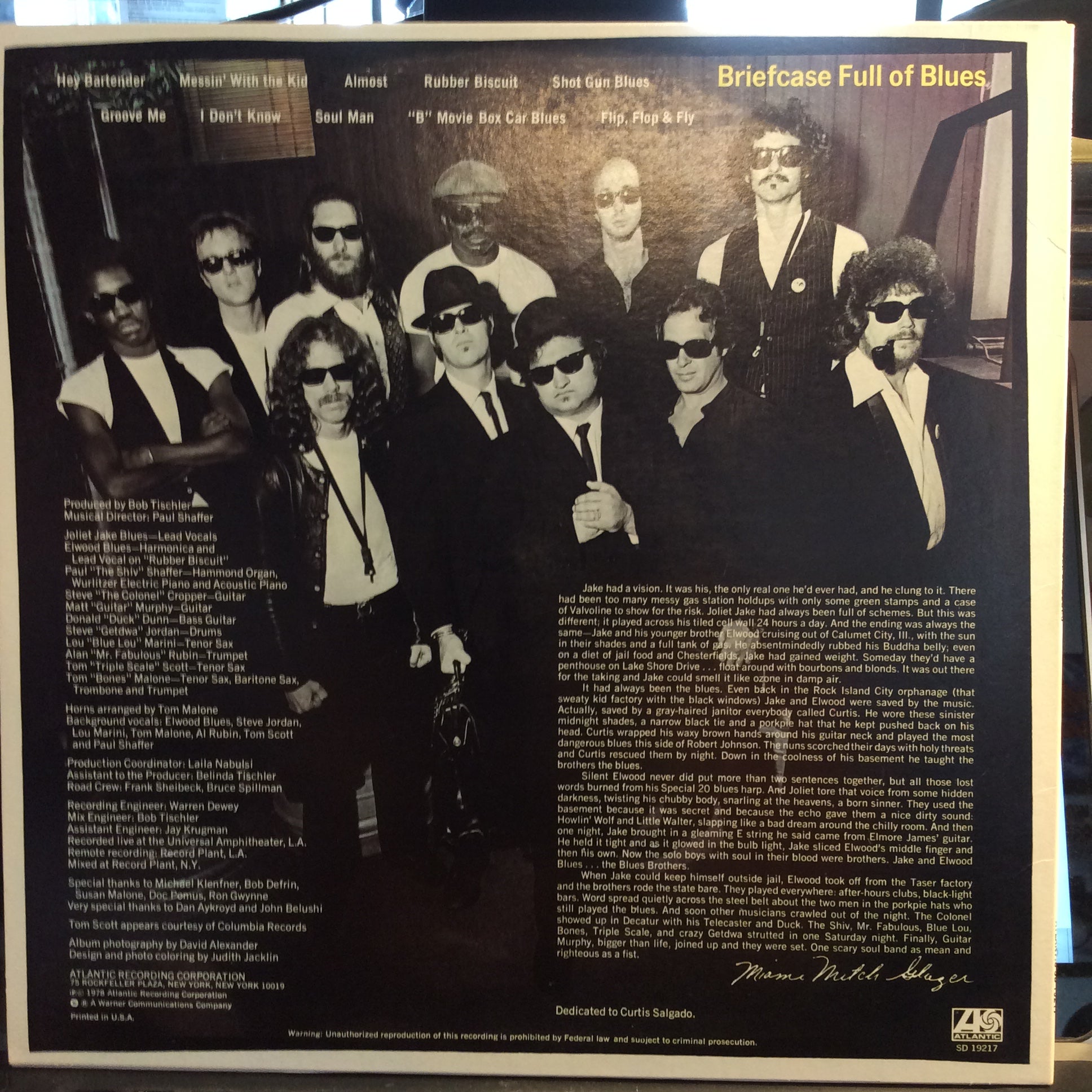 The Blues Brothers - Briefcase Full Of Blues (VINYL) | Excellent (EX)