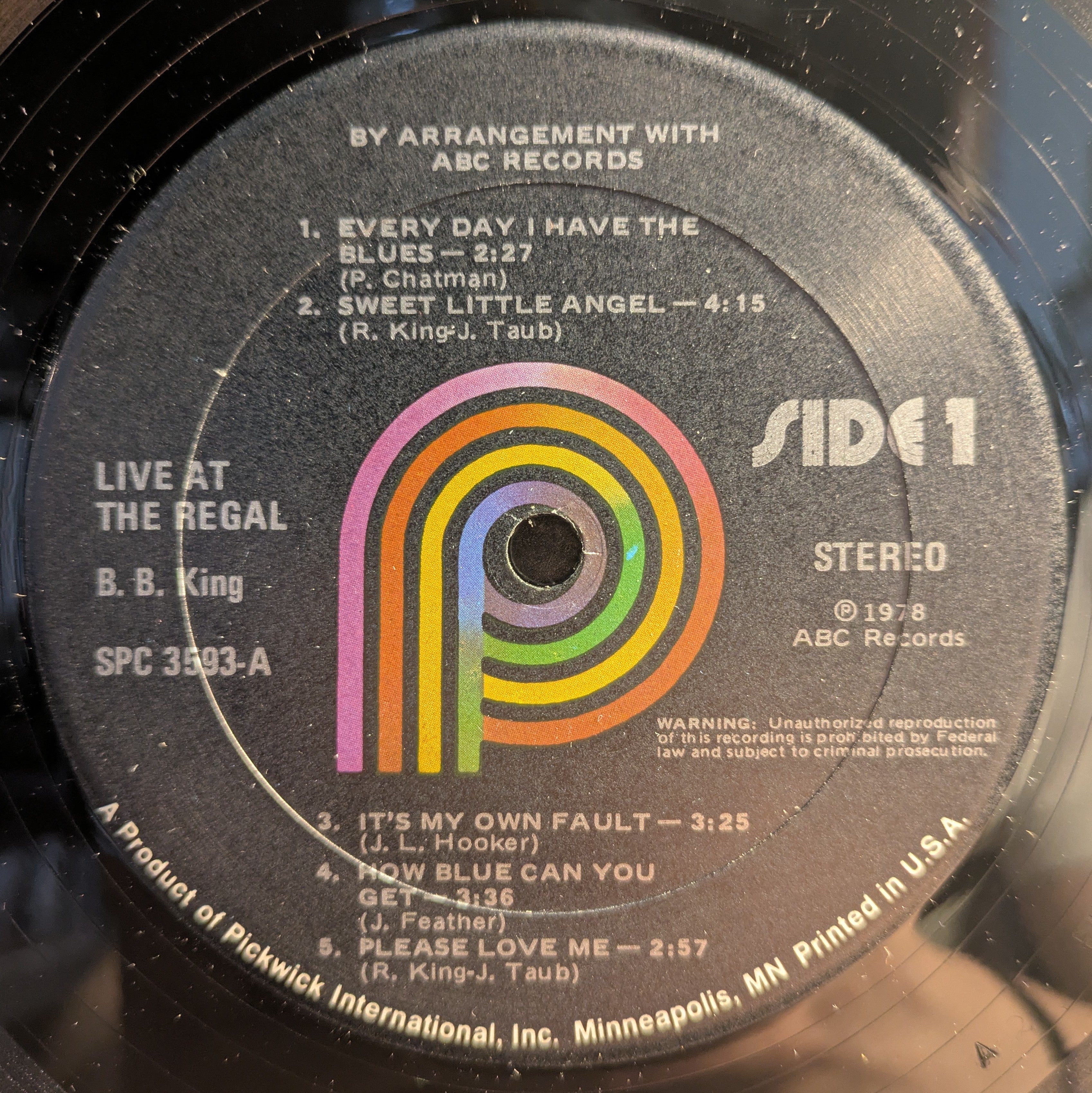B.B. King - Live At The Regal (VINYL) | Very Good Plus (VG+) Near Mint (NM)
