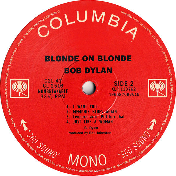 Blonde On Blonde (VMP | CLEAR BLONDE VINYL) | Mint (M) Mint (M)