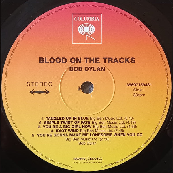 Blood On The Tracks | Mint (M) Mint (M)