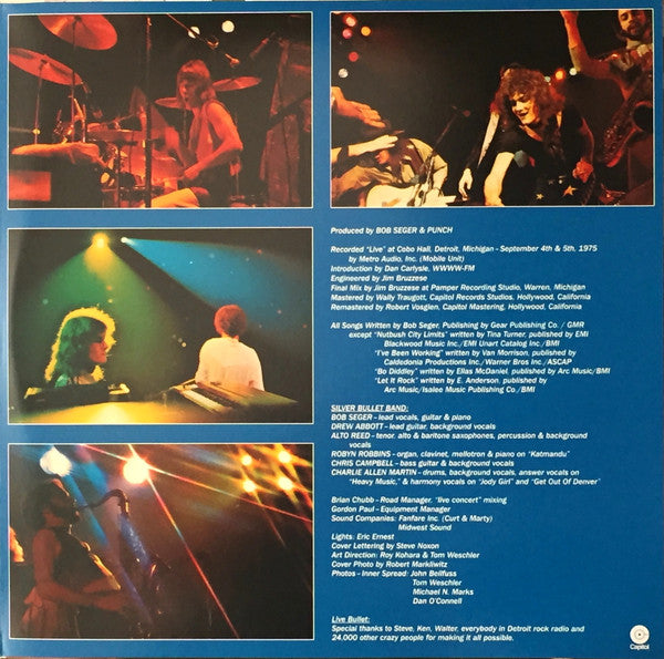 Bob Seger And The Silver Bullet Band Live Bullet Capitol Records, UMe, Hideout Records (4) 2xLP, Album, RE, RM, Gat Mint (M) Mint (M)