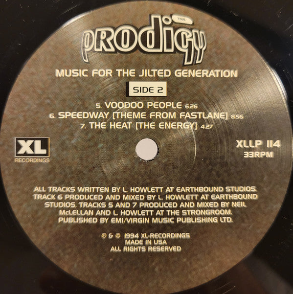 The Prodigy - Music For The Jilted Generation | Mint (M) Mint (M)