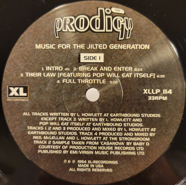 The Prodigy - Music For The Jilted Generation | Mint (M) Mint (M)