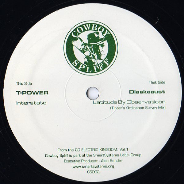 T.Power - Interstate / Latitude By Observation (VINYL) | Excellent+ (EX+) Near Mint (NM)