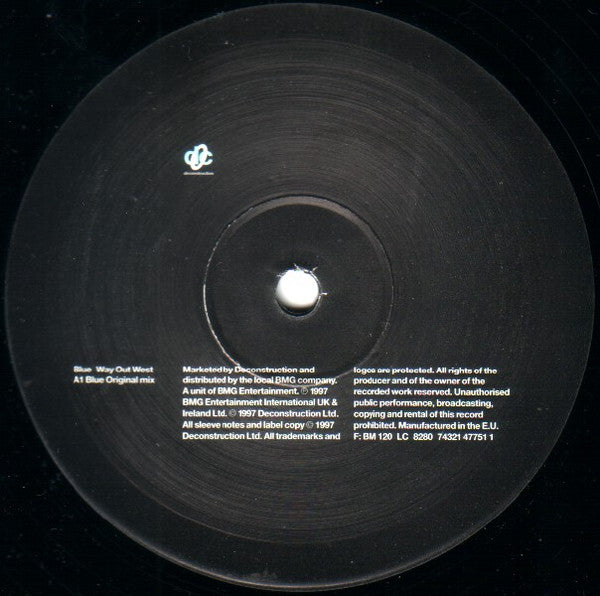 Way Out West - Blue (VINYL) | Excellent (EX) Very Good Plus (VG+)