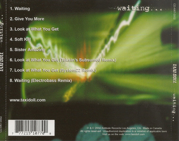 Taxi Doll - Waiting... (CD) | Near Mint (NM) Near Mint (NM)