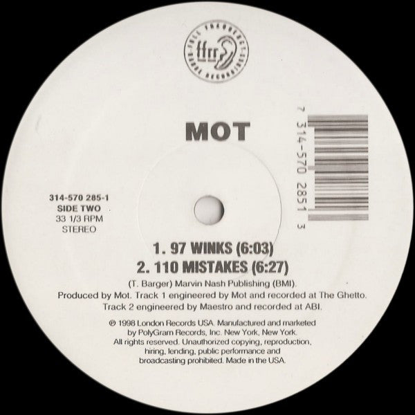 MOT - Mellow / 97 Winks / 110 Mistakes | Near Mint (NM) Generic