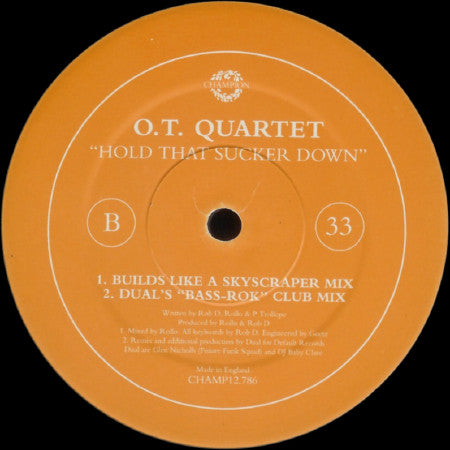 The O.T. Quartet - Hold That Sucker Down | Near Mint (NM) Excellent (EX)