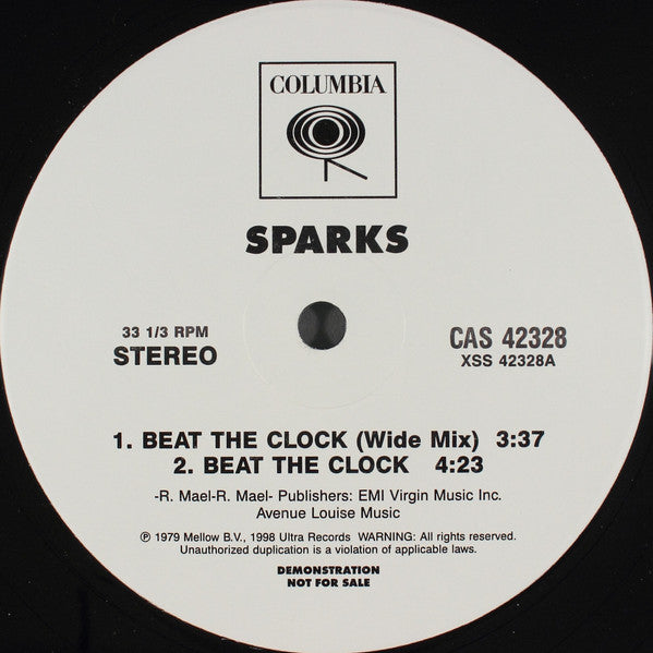 Sparks - Beat The Clock / Renegade Master (VINYL) | Near Mint (NM) Excellent (EX)