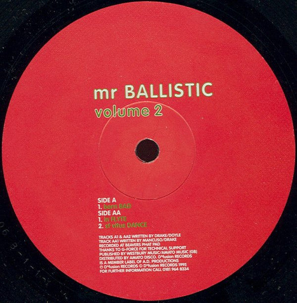 Mr. Ballistic - Volume 2 (VINYL) | Very Good Plus (VG+) Very Good (VG)