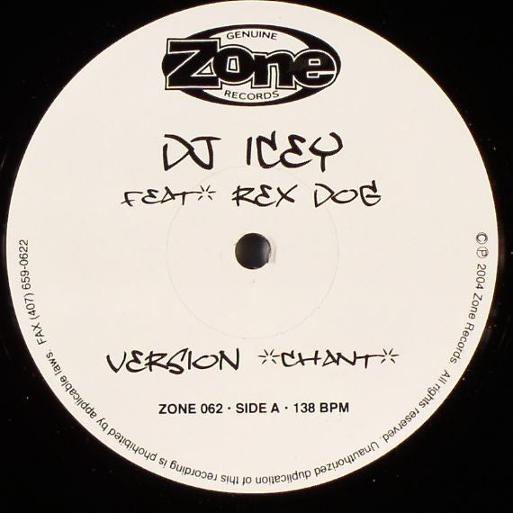 DJ Icey - Version Chant / 1 Foot Skank | Very Good Plus (VG+) Generic