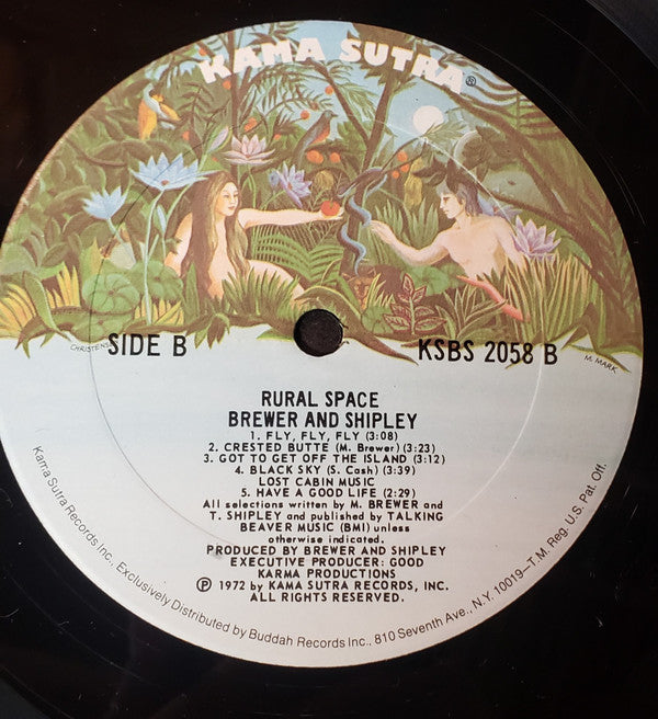 Brewer And Shipley - Rural Space | Very Good Plus (VG+) Very Good (VG)