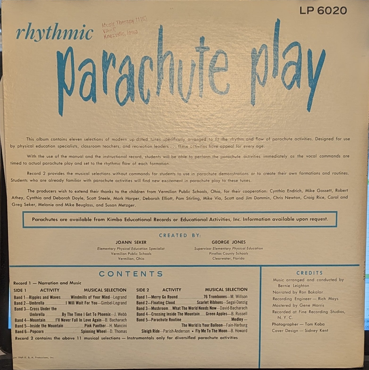 Rhythmic Parachute Play | Near Mint (NM) Excellent (EX)