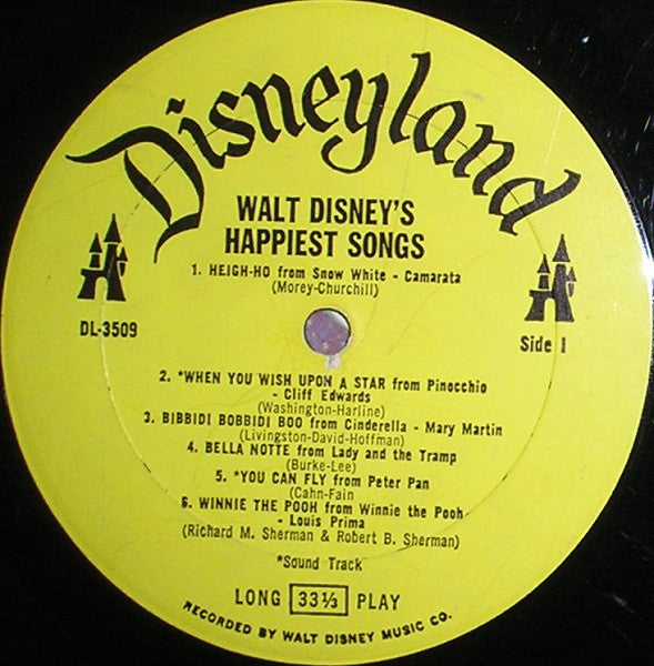 Various - Walt Disney's Happiest Songs | Very Good Plus (VG+) Near Mint (NM)