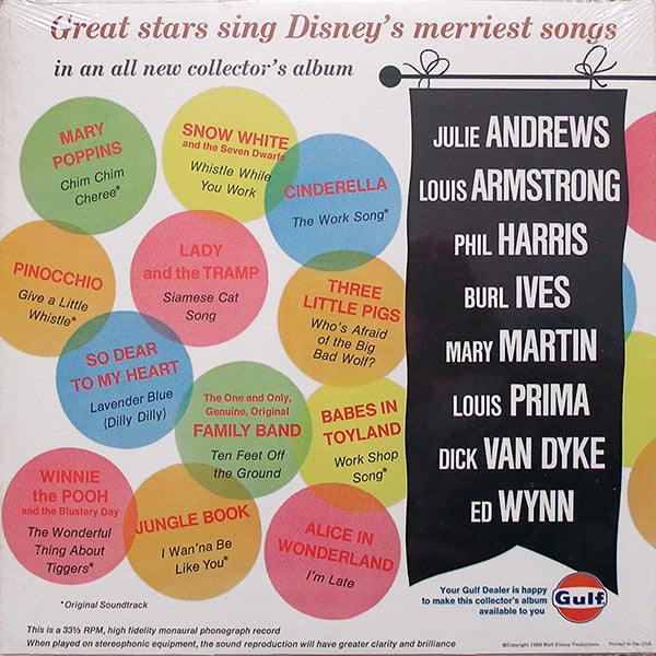 Various - Walt Disney's Merriest Songs | Very Good Plus (VG+) Near Mint (NM)