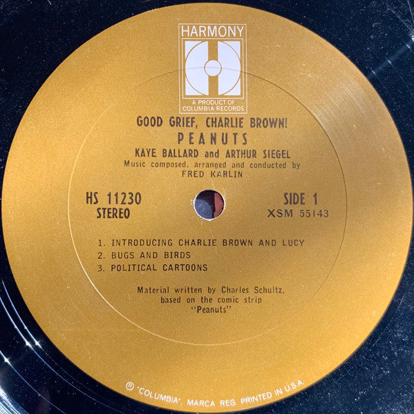 Fred Karlin - Good Grief, Charlie Brown! Peanuts | Very Good (VG) Very Good (VG)