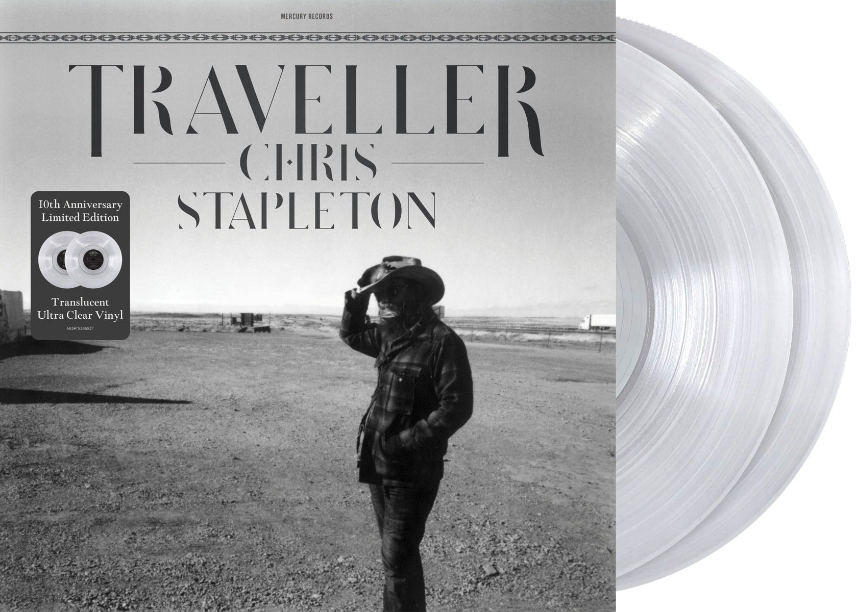 Chris Stapleton - Traveller (Ltd 10th Anniversary Translucent Ultra Clear 2xVINYL) | Mint (M) Mint (M)