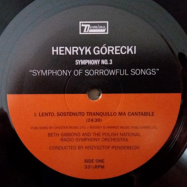 Symphony No. 3 (Symphony Of Sorrowful Songs) Op. 36 | Mint (M) Mint (M)