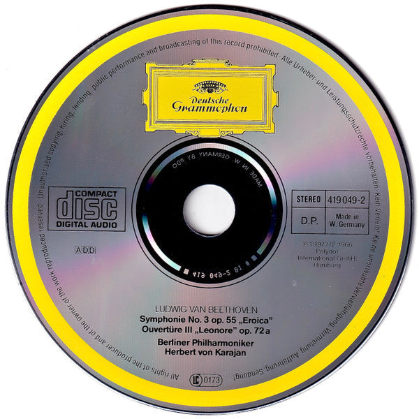 Ludwig van Beethoven - Symphony No. 3 “Eroica” / Overture: “Leonore III” (CD) | Excellent+ (EX+)