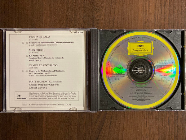 Saint-Saëns • Lalo: Cello Concertos / Bruch: Kol Nidrei (CD) | Excellent+ (EX+) Near Mint (NM)