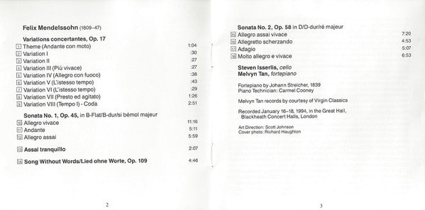 Works For Cello And Piano, Complete (CD) | Excellent+ (EX+) Near Mint (NM)