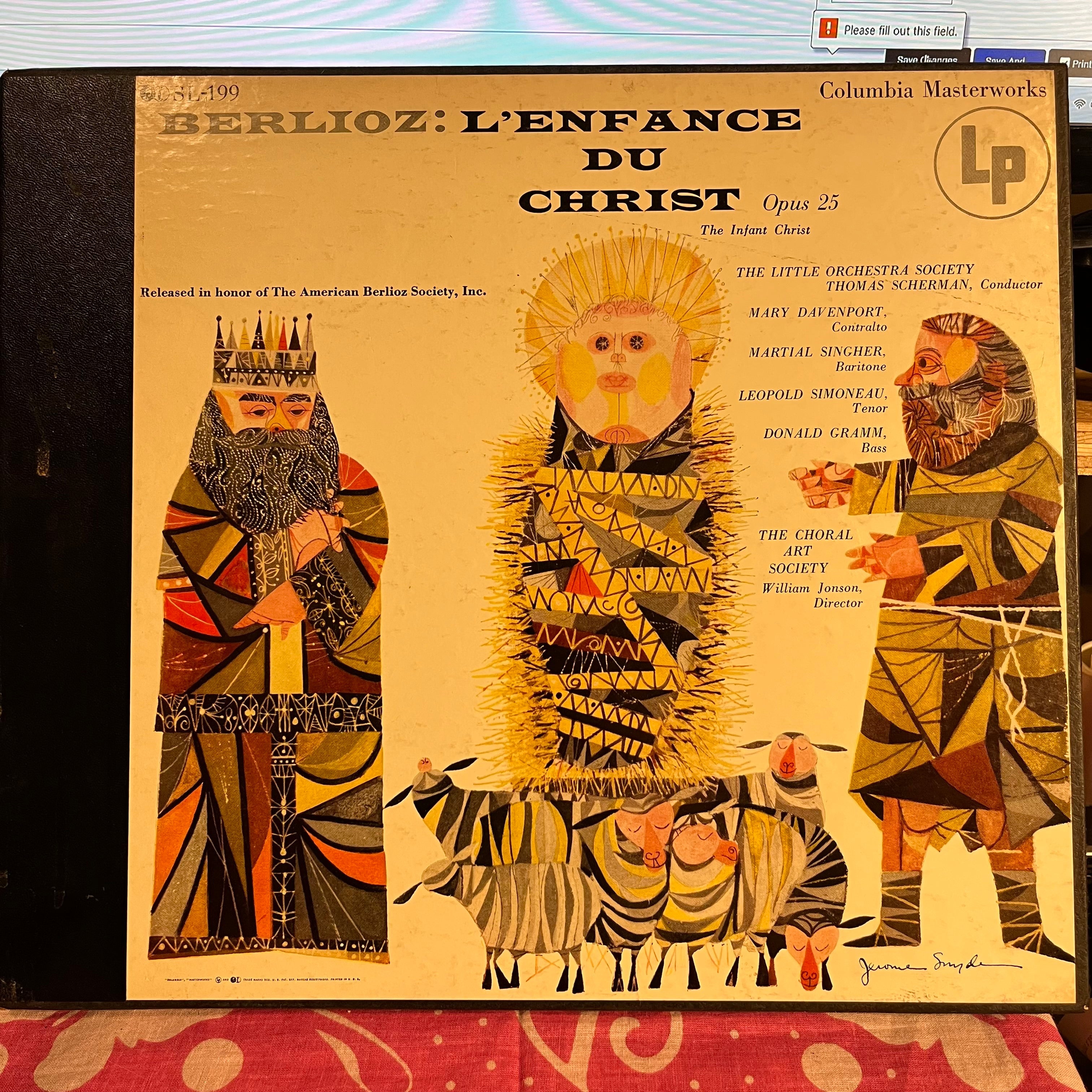 Berlioz - L'Enfance Du Christ | Excellent (EX) Excellent (EX)