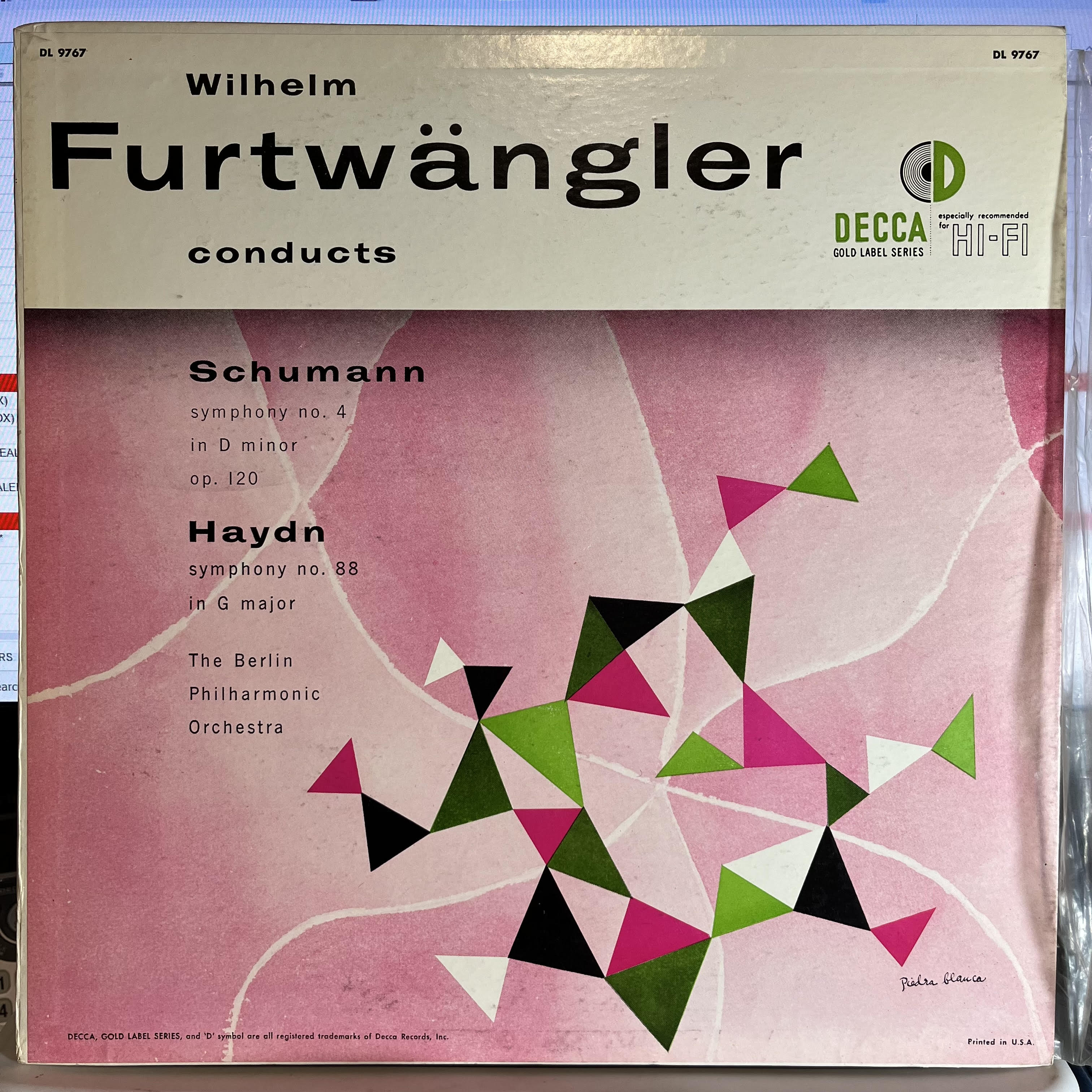 Symphony No. 4 In D Minor, Op.120 / Symphony No. 88 In G Major | Excellent+ (EX+) Near Mint (NM)