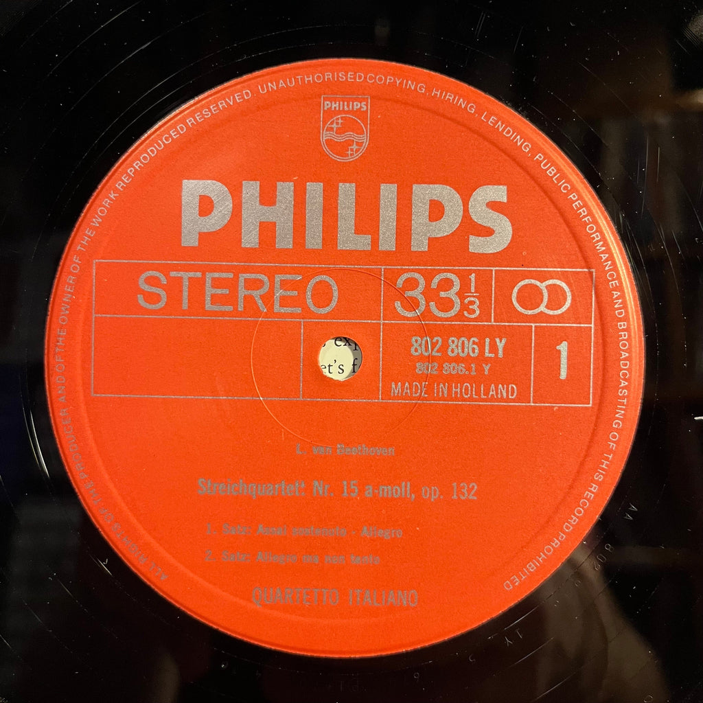 String Quartet In A Minor, Op. 132 *NETHERLANDS* | Excellent (EX) Near Mint (NM)