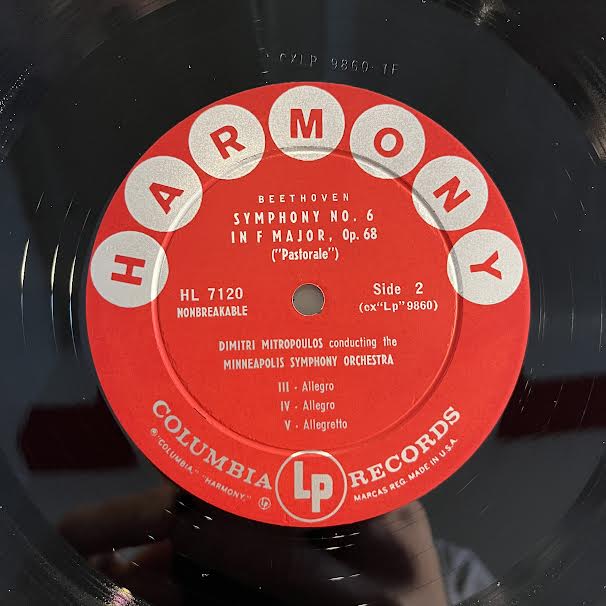 Ludwig van Beethoven - "Pastorale" Symphony No. 6 In F Major Opus 68 (VINYL) | Excellent+ (EX+)