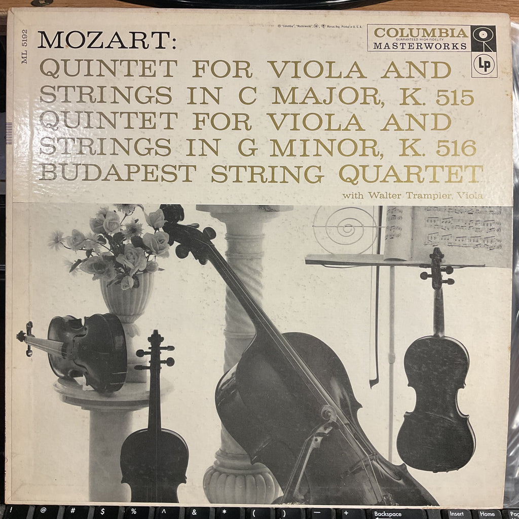 Wolfgang Amadeus Mozart - Quintet For Viola And Strings In C Major, K. 515 (VINYL) | Excellent+ (EX+) Near Mint (NM)