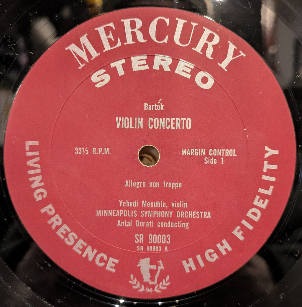 Béla Bartók - Violin Concerto (VINYL) | Excellent+ (EX+) Excellent+ (EX+)