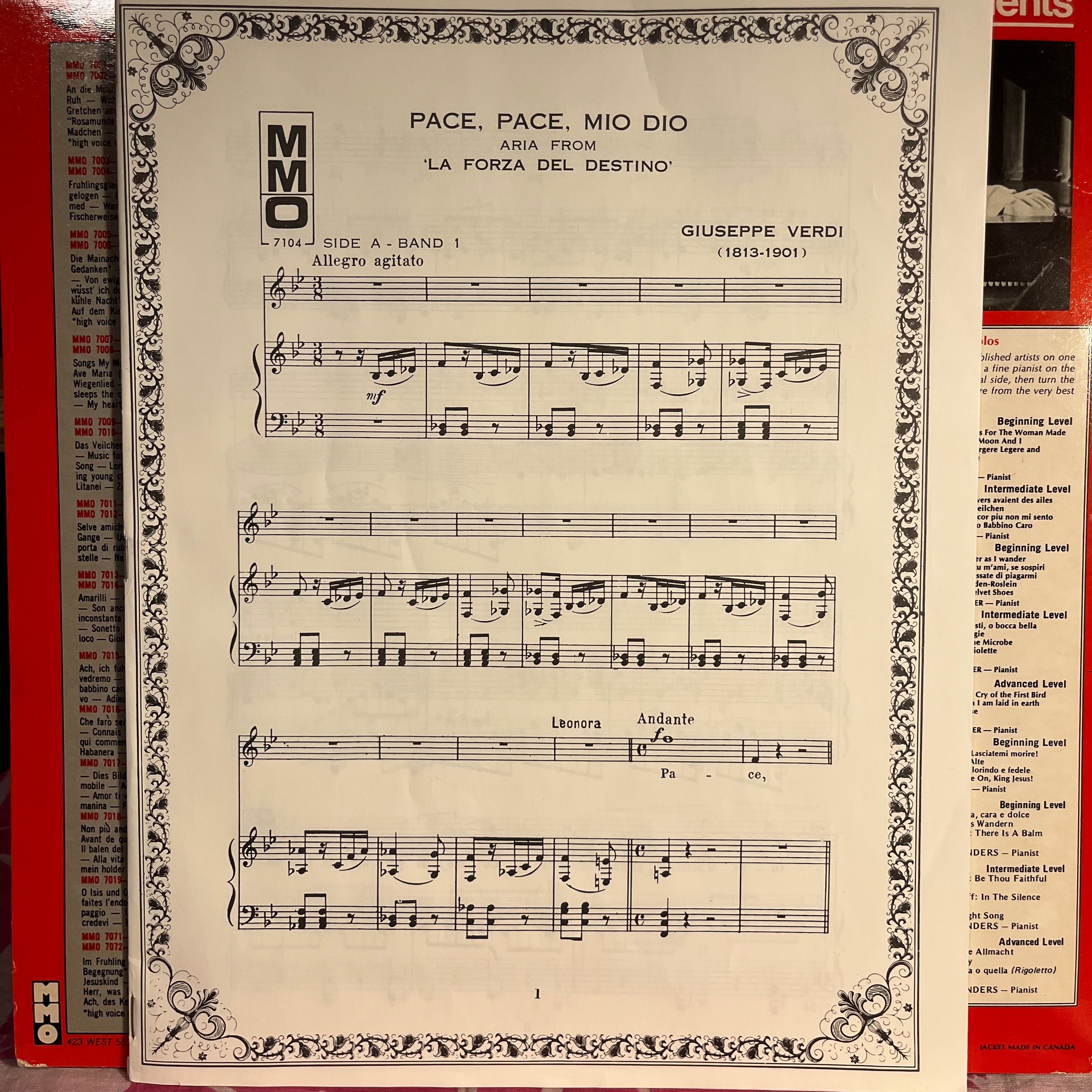 Verdi Operatic Arias For Soprano Voice *BOOKLET* | Excellent (EX) Excellent (EX)