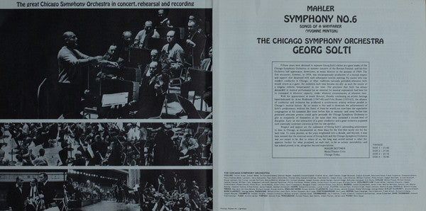 Gustav Mahler - Symphony No. 6 / Songs Of A Wayfarer | Excellent (EX) Very Good Plus (VG+)