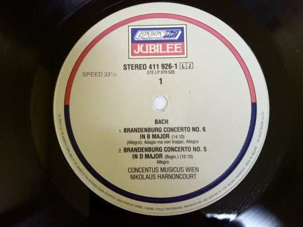 Johann Sebastian Bach - Brandenburg Concertos | Excellent (EX) Very Good Plus (VG+)