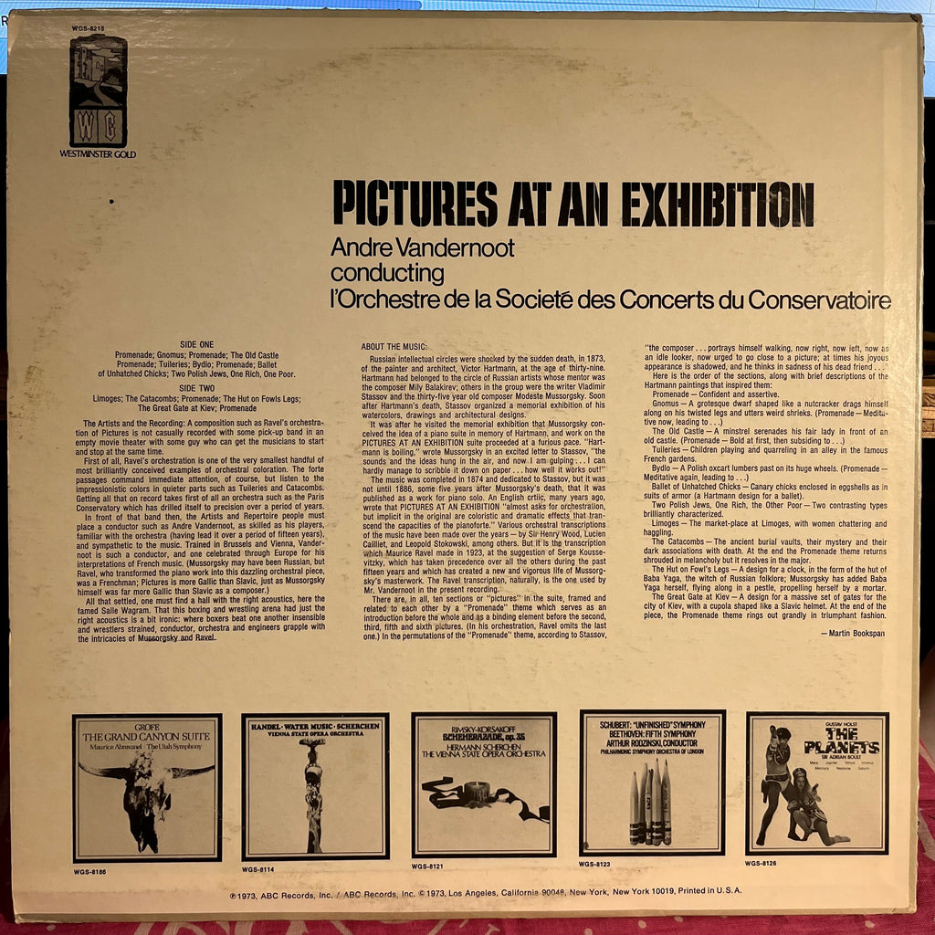 Maurice Ravel - Pictures At An Exhibition | Excellent (EX) Excellent (EX)