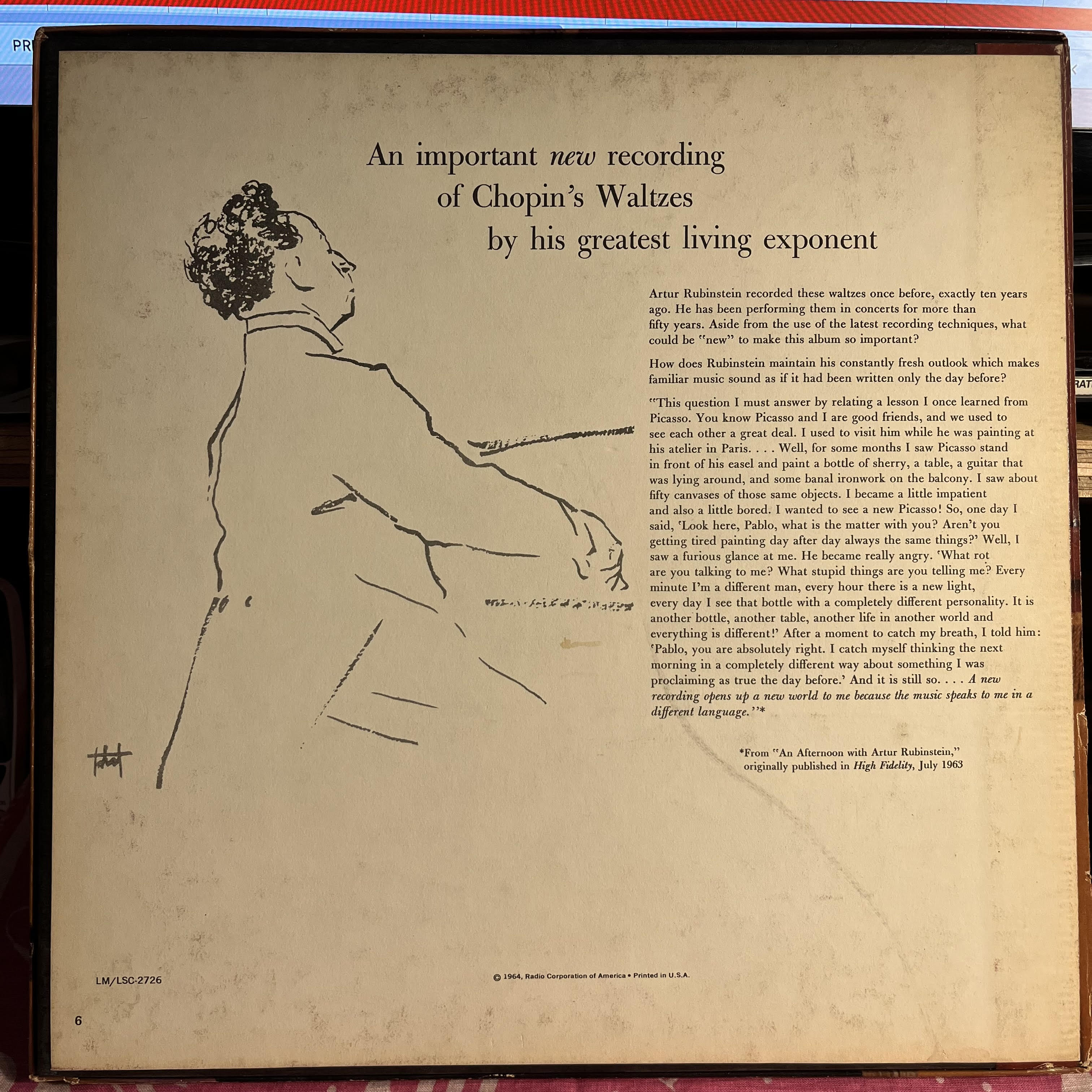 Arthur Rubinstein - Waltzes *RED SEAL/BOX* | Near Mint (NM) Very Good Plus (VG+)