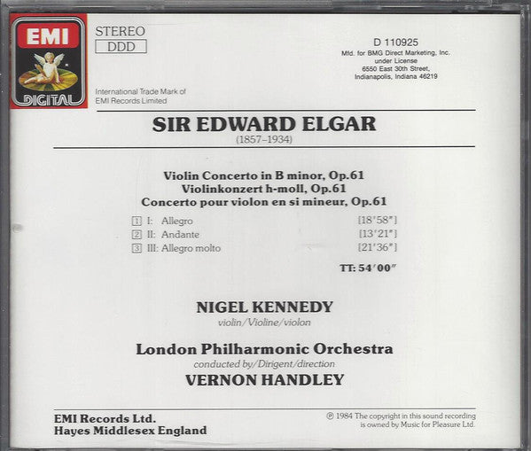 Violin Concerto (CD) | Near Mint (NM) Near Mint (NM)